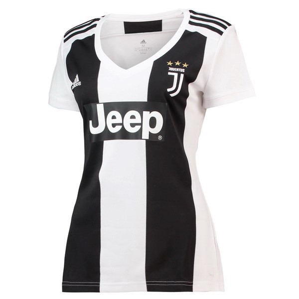 Camiseta Juventus Primera Mujer 2018-2019 Negro Blanco